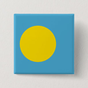 Palau Flag 15 Cm Square Badge