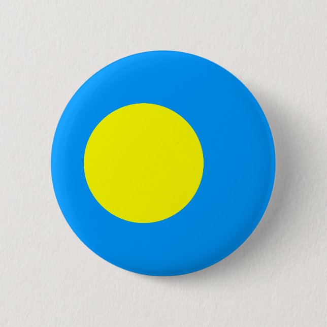 Palau Flag 6 Cm Round Badge (Front)