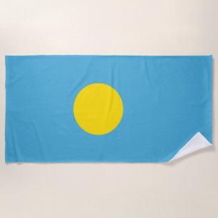 Palau Flag Beach Towel