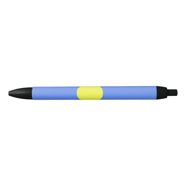 Palau flag black ink pen (Front)