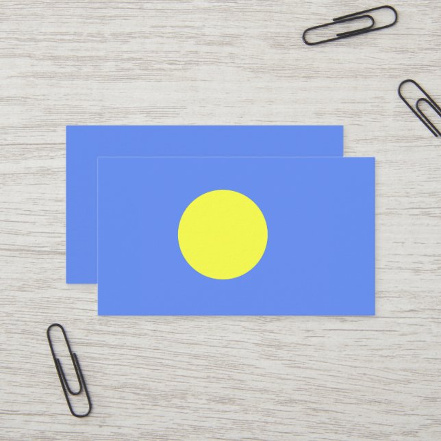 Palau flag business card (Front/Back In Situ)