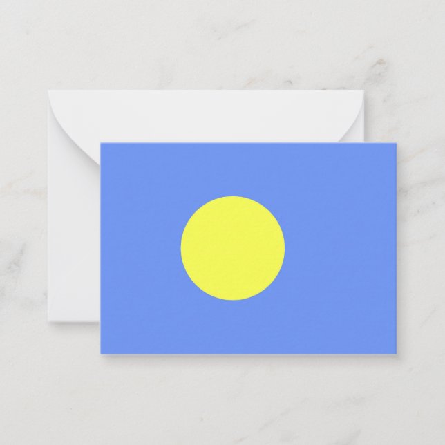 Palau flag card (Front)