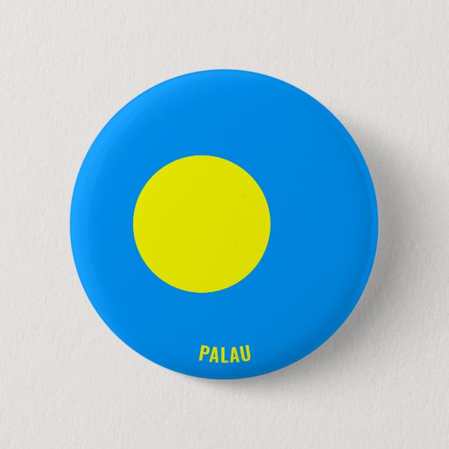 Palau Flag Charming Patriotic 6 Cm Round Badge (Front)