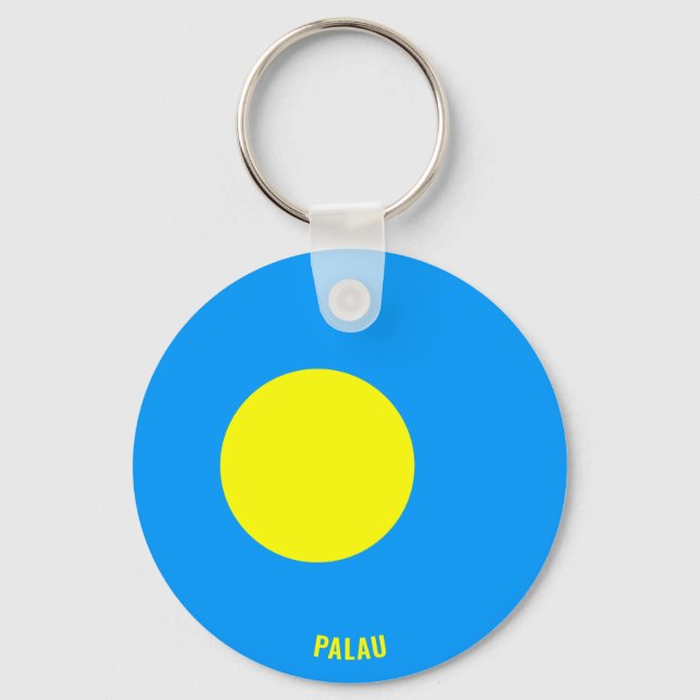 Palau Flag Charming Patriotic Key Ring (Front)