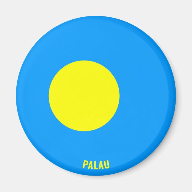 Palau Flag Charming Patriotic Magnet (Front)