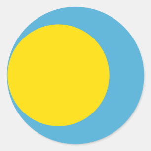 Palau Flag Classic Round Sticker