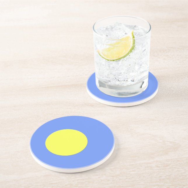 Palau flag coaster (Side)