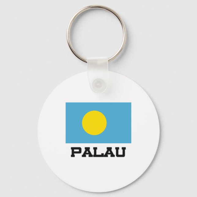 Palau Flag Key Ring (Front)
