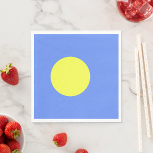 Palau flag napkin