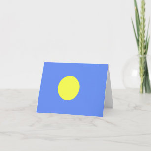 Palau flag note card