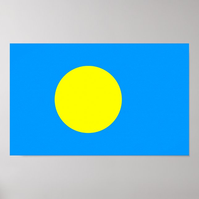 Palau Flag Poster (Front)