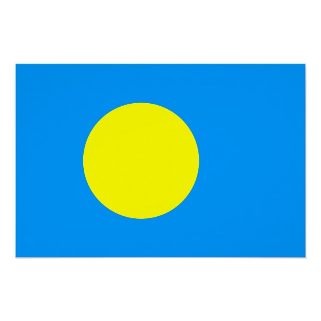 Palau Flag Poster (Front)