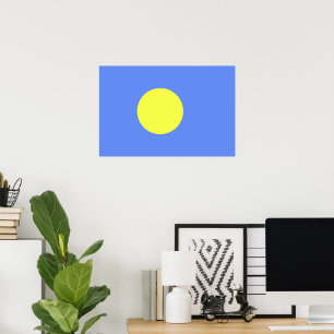 Palau flag poster
