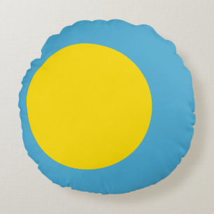 Palau Flag Round Cushion