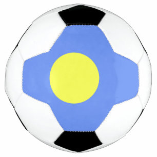Palau flag soccer ball