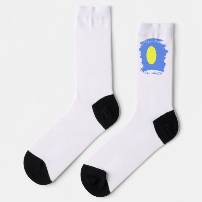 Palau flag socks (Left)