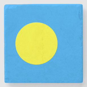 Palau Flag Stone Coaster