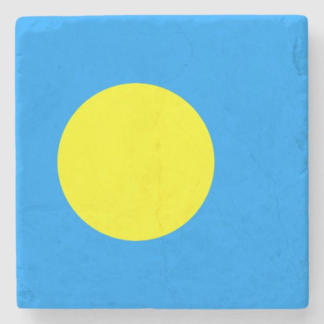 Palau Flag Stone Coaster (Front)