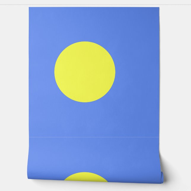 Palau flag wallpaper (Unrolling)
