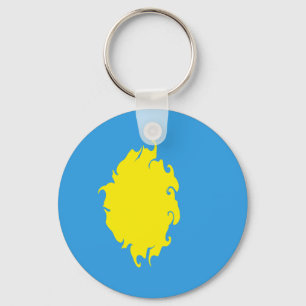 Palau Gnarly Flag Key Ring