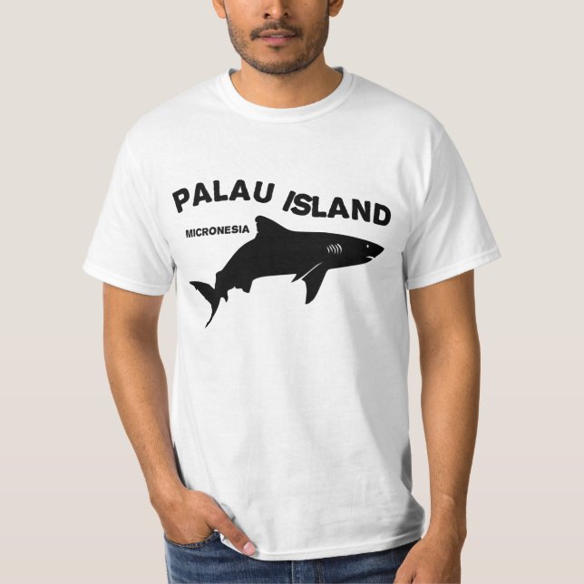 Palau Island Scuba Diving With Sharks T-Shirt (Front)