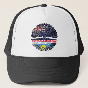 Palau Palauan Australian Australia Tree Roots Flag Trucker Hat