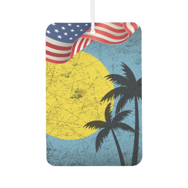 Palau Palauan Micronesian Car Accessory Air Freshener (Front)