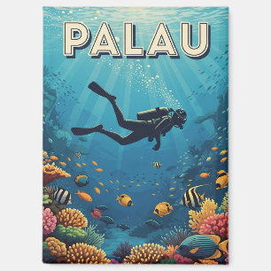 Palau Scuba Diving Travel Magnet