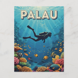 Palau Scuba Diving Travel Postcard