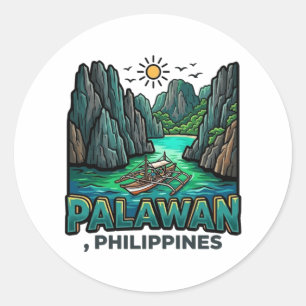 PALAWAN CLASSIC ROUND STICKER