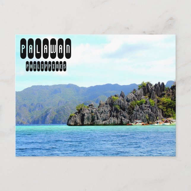 Palawan Island in Philippines Postcard (Front)
