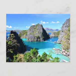 Palawan Lagoon, Philippines Holiday Postcard