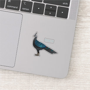 Palawan peacock pheasant bird cartoon illustration