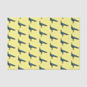 Palawan peacock pheasant bird cartoon illustration tissue paper