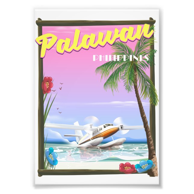 Palawan Philippines flight poster (Front)