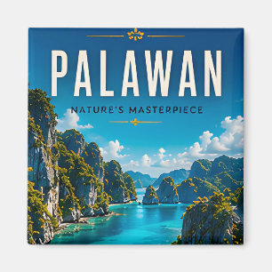 🏝️ Palawan Philippines Lagoon Home Decor 🌊 Magnet