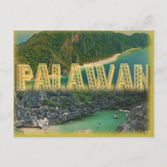 Palawan "the best island in the world" postcard (Front)