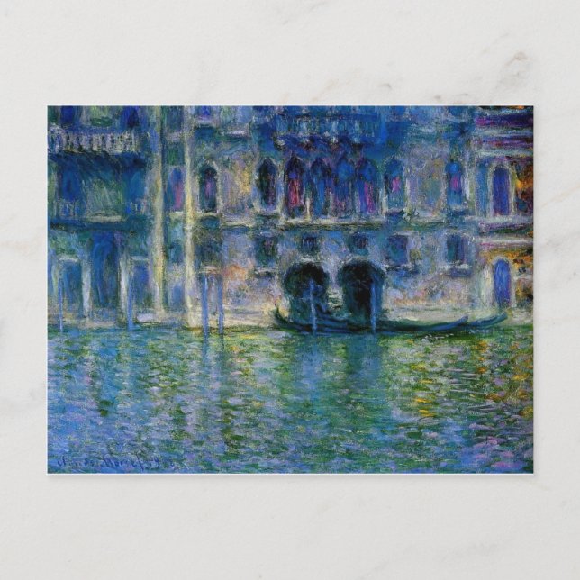 Palazzo da Mula at Venice by Claude Monet Postcard (Front)