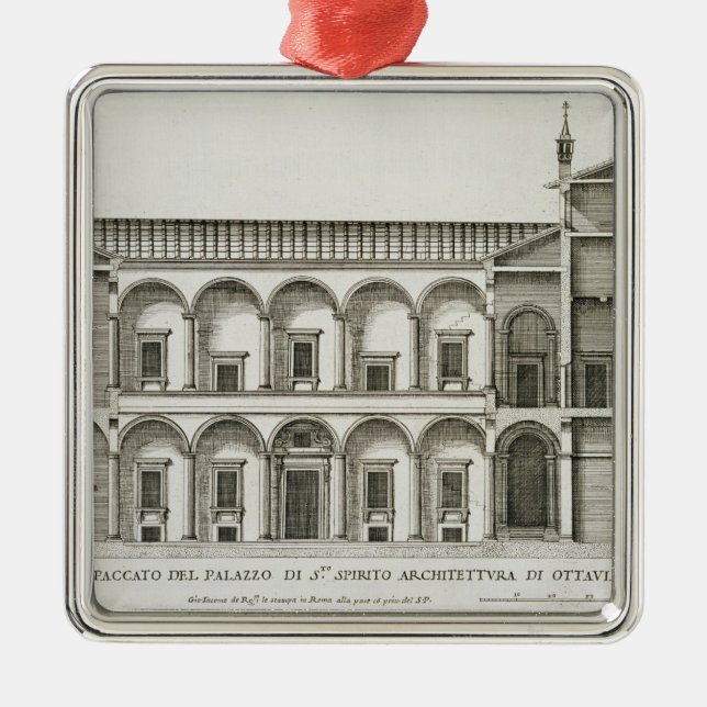 Palazzo di Santo Spirito, from 'Palazzi di Roma', Metal Ornament (Front)