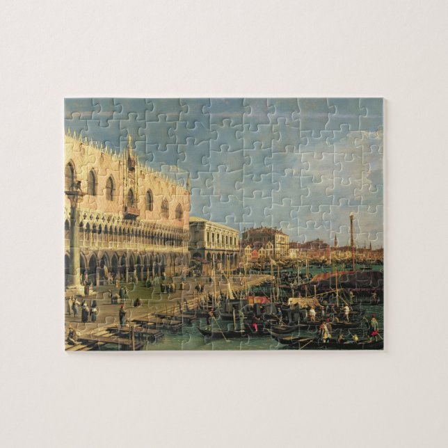 Palazzo Ducale and the Riva degli Schiavoni, Venic Jigsaw Puzzle (Horizontal)