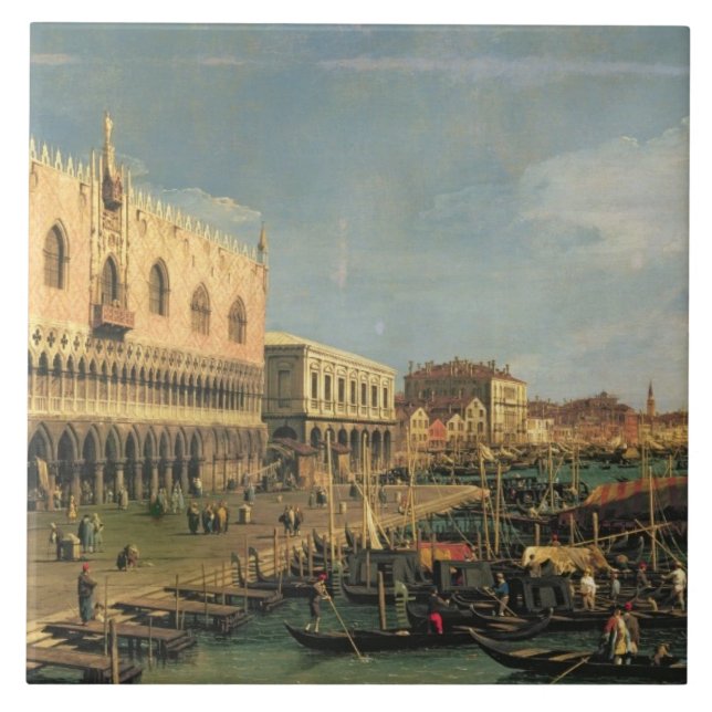 Palazzo Ducale and the Riva degli Schiavoni, Venic Tile (Front)
