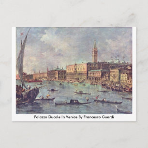 Palazzo Ducale In Venice By Francesco Guardi Postcard