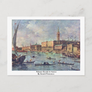 Palazzo Ducale In Venice By Guardi Francesco Postcard
