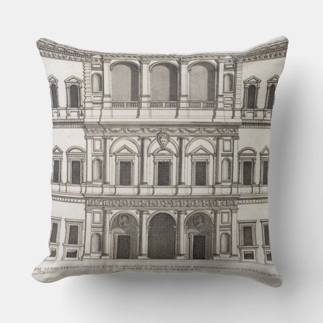 Palazzo Farnese, from 'Palazzi di Roma', part I, p Cushion (Front)