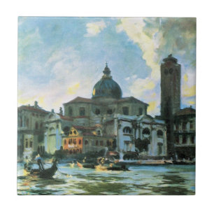 Palazzo Labia, Venice by John Singer Sargent Ceramic Tile