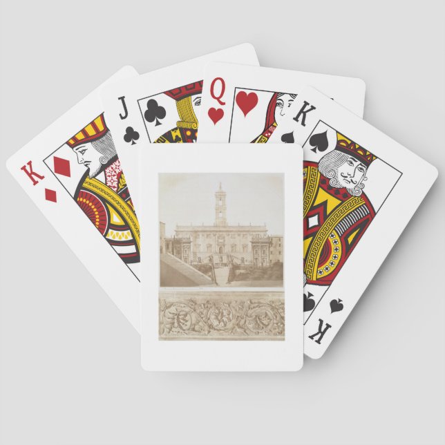 Palazzo Senatorio, The Capitol, Rome, from 'Fragme Playing Cards (Back)
