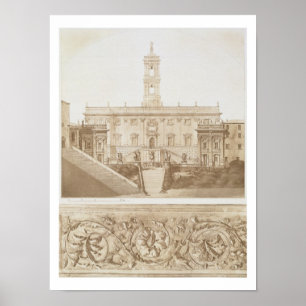 Palazzo Senatorio, The Capitol, Rome, from 'Fragme Poster