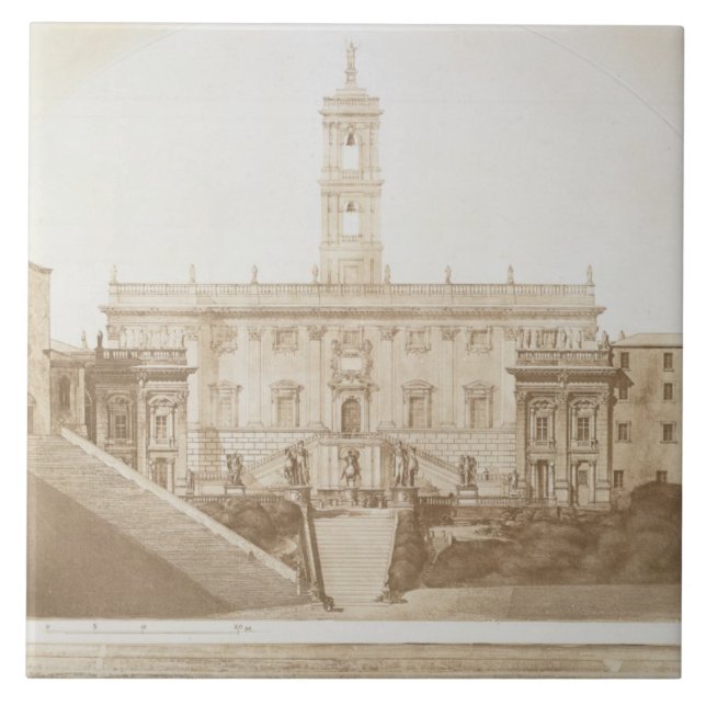 Palazzo Senatorio, The Capitol, Rome, from 'Fragme Tile (Front)