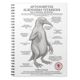 Pale Abyssal Penguin (Miskatonic Antarctic Survey) Notebook