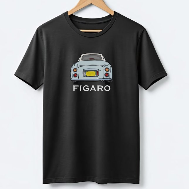 Pale Aqua Figaro Car Name Figarations T-Shirt (Creator Uploaded)
